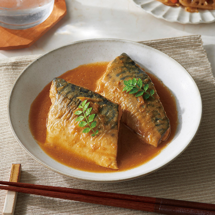 骨取りさばのみそ煮