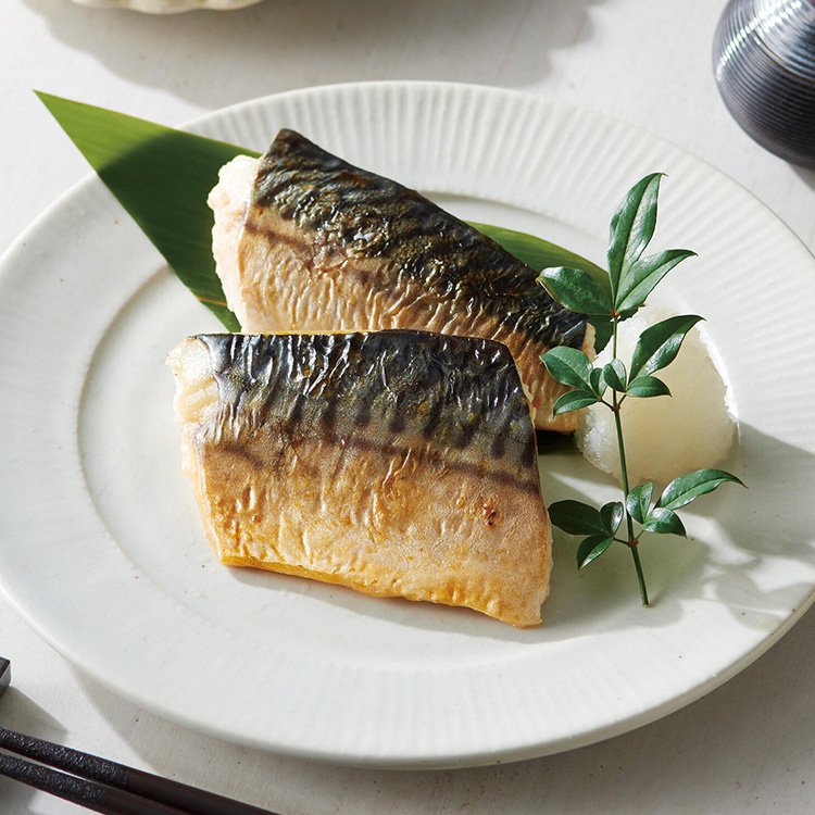 骨取りさばの塩焼き