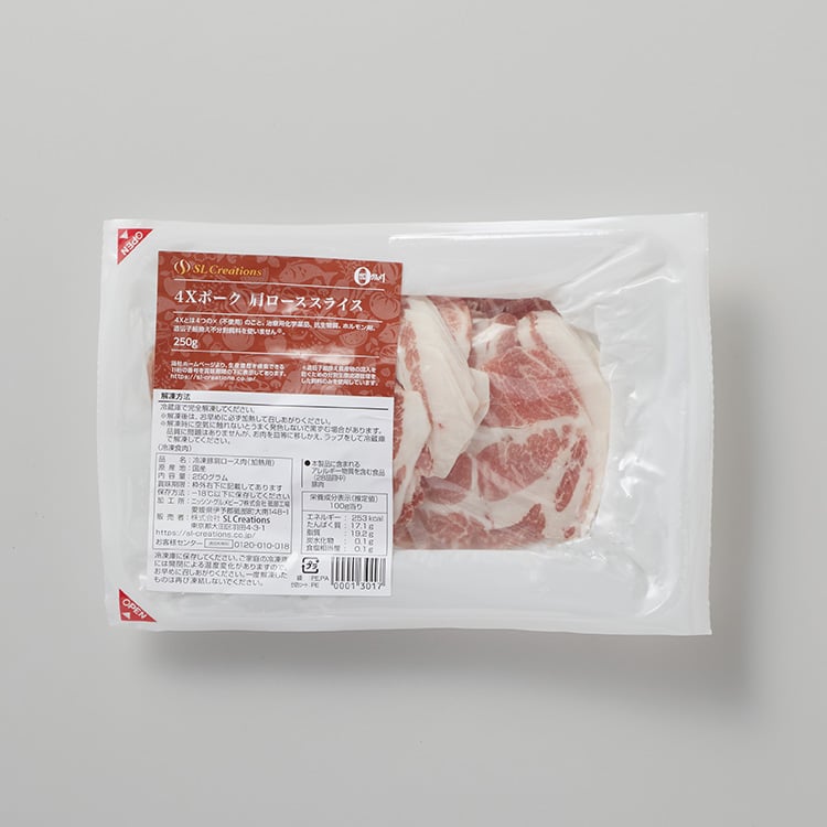 ４Ｘポーク　肩ローススライス