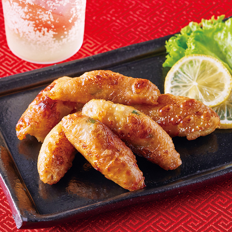 鶏皮餃子