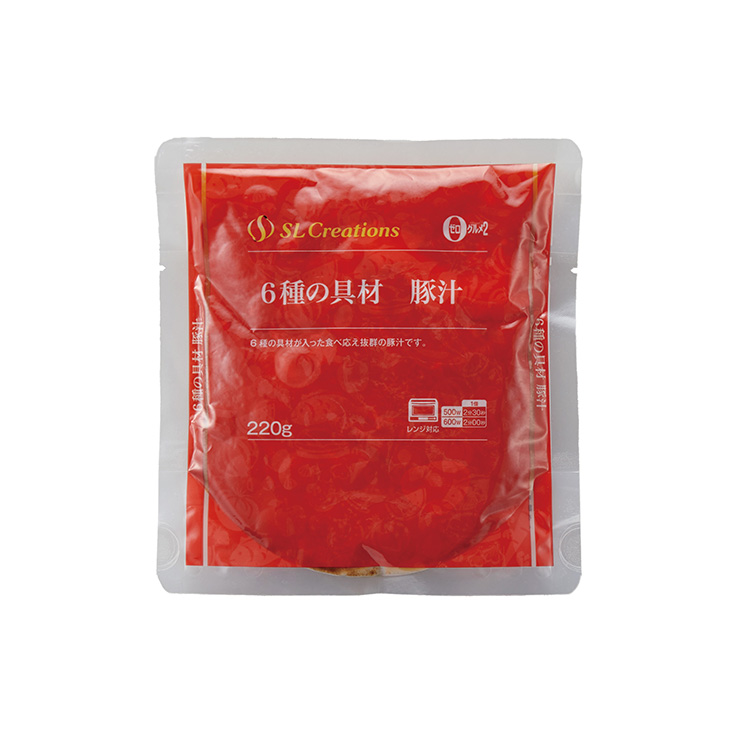 ６種の具材　豚汁