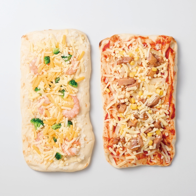 えびマヨグラタンピザ＆テリヤキチキンピザ