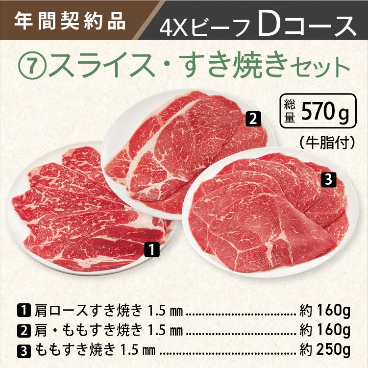 2025年　ビーフDコース