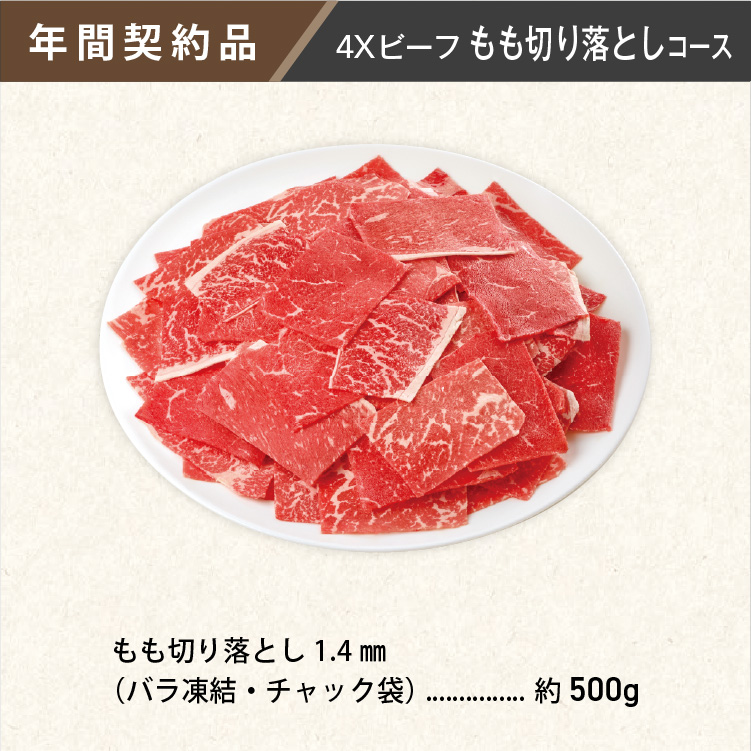 2026年　ビーフもも切り落としコース