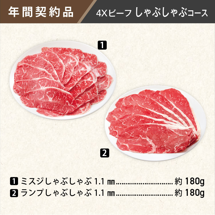 2026年　ビーフしゃぶしゃぶコース