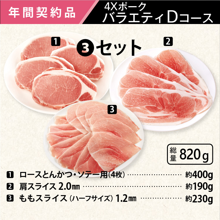2026年　ポークバラエティDコース