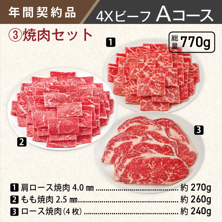 2026年　ビーフAコース