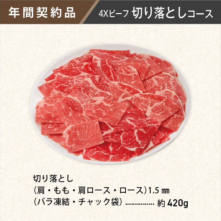 2026年　ビーフ切り落としコース