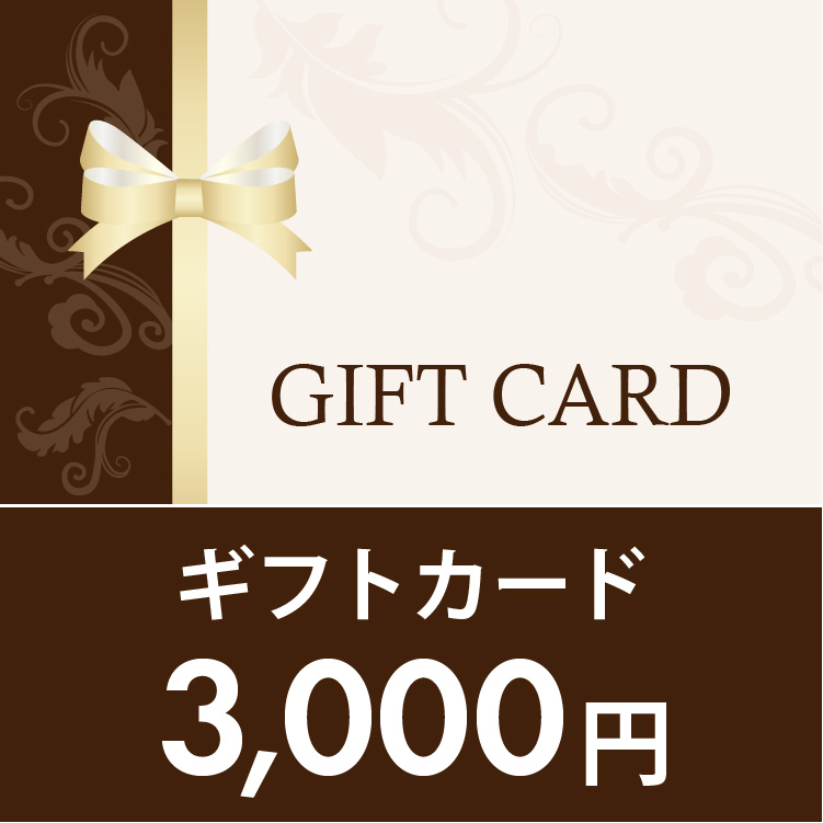 ギフトカード 3,000円 (通常商品)