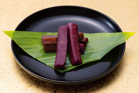 画像:牛蒡の赤ワイン煮