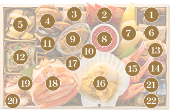 画像：お品書き番号