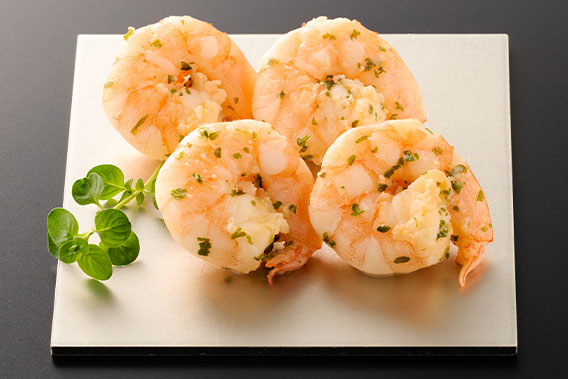 画像：エビのパセリレモンバター