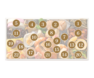 画像：お品書き番号