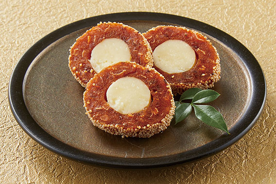 画像：柿バター巻