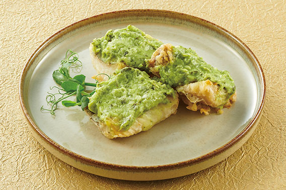 画像:マトウダイのソテーレモン風味のジェノベーゼ