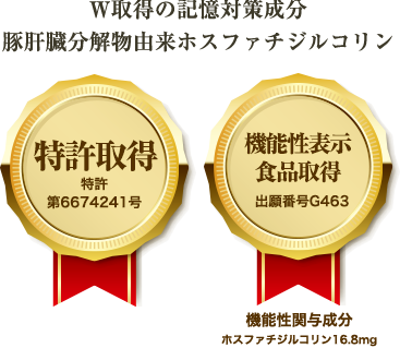 特許取得 特許第6674241号 機能性表示食品G463