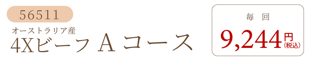 4XビーフAコース