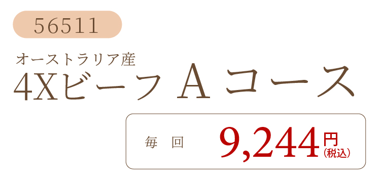 4XビーフAコース