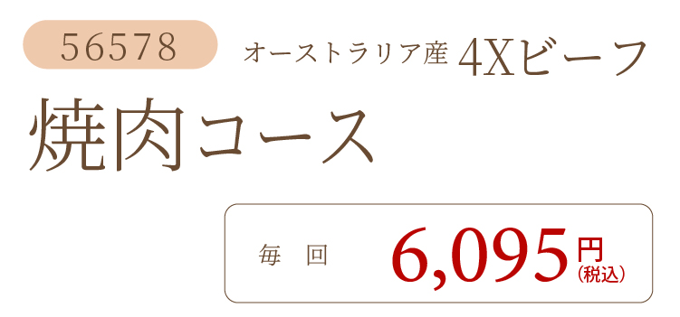 4Xビーフ焼肉コース