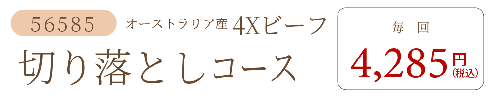 4X肩・もも切り落としコース