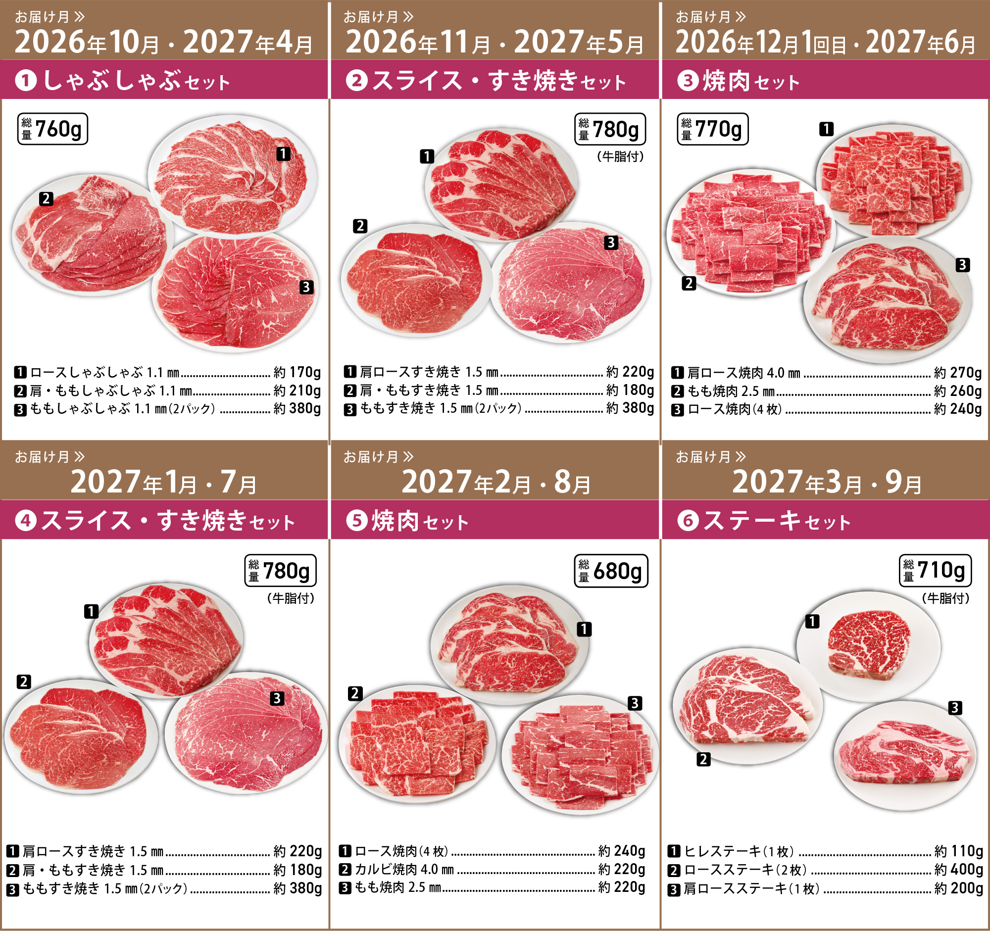 4Xビーフセット