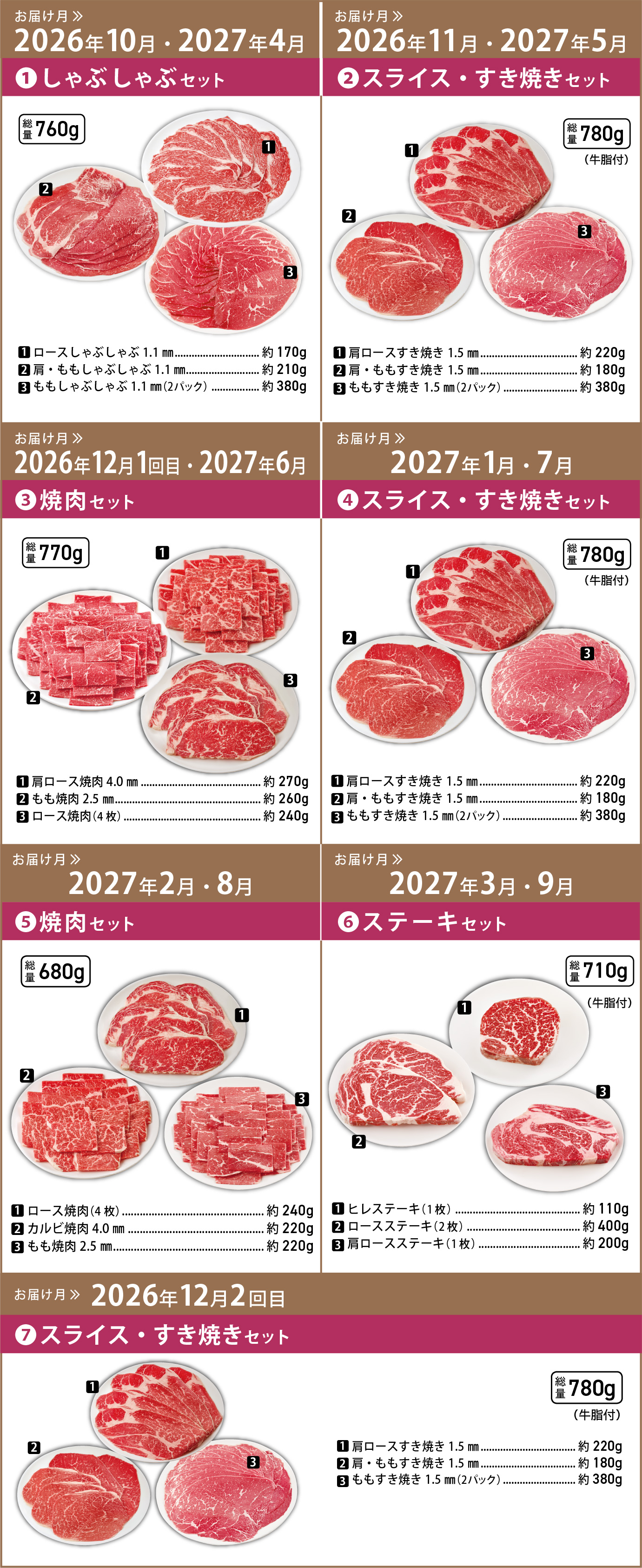 4Xビーフセット