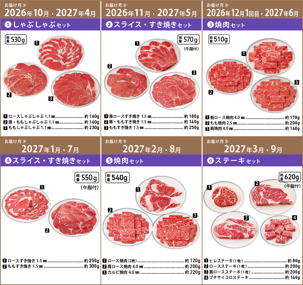 4XビーフCコースセット