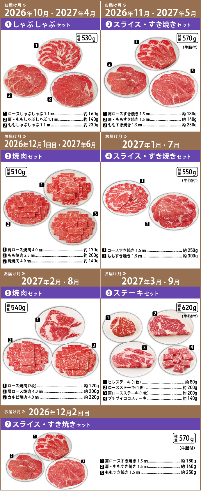 4Xビーフセット