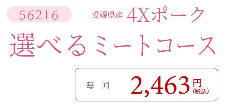 4Xポーク選べるミートコース